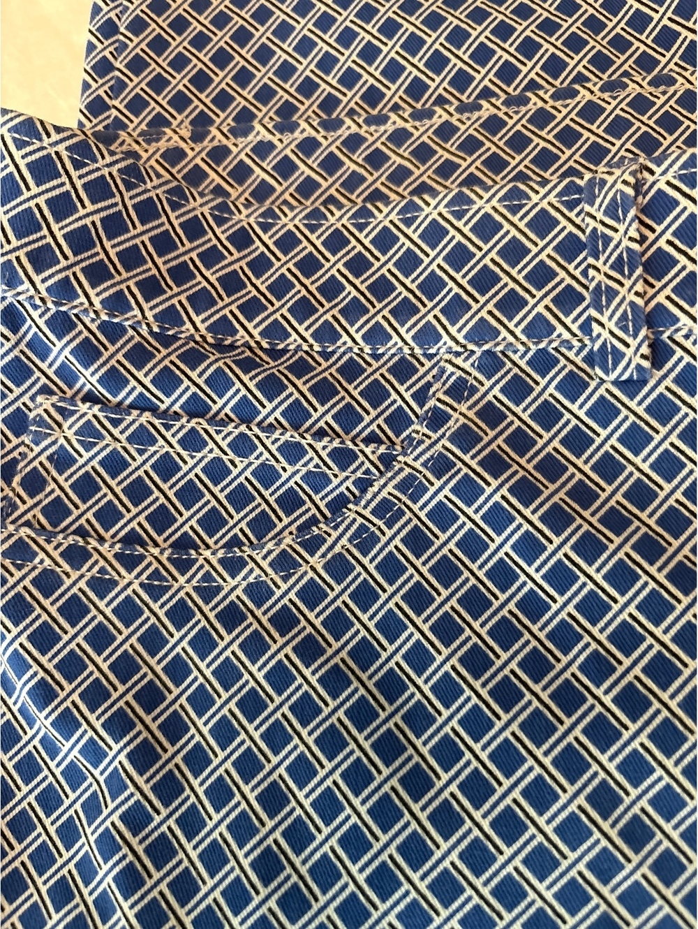 Preppy Blue Pants Rafaella Comfort 18
